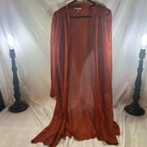 Maurices Burnt Orange Knit Cardigan